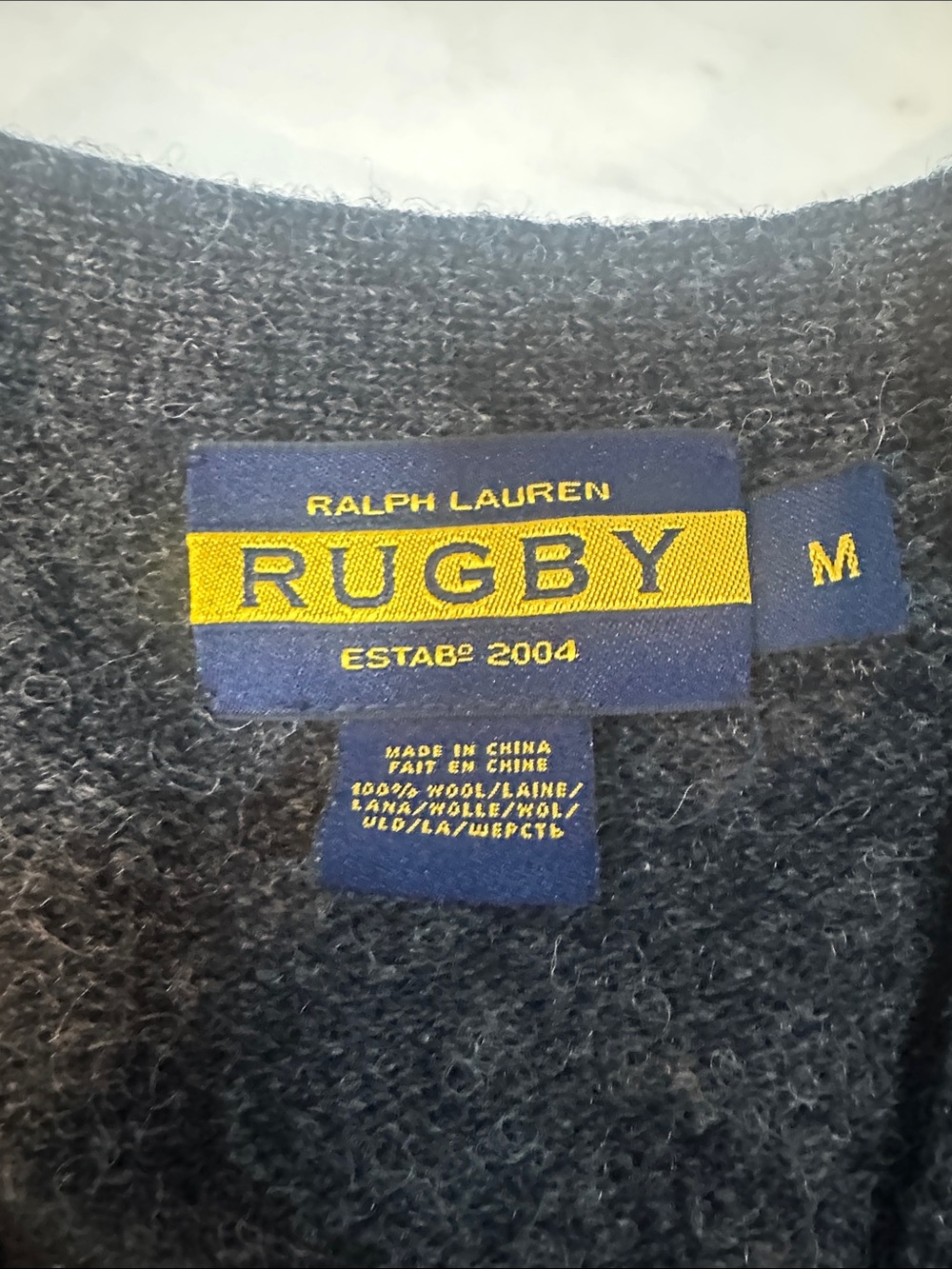 Ralph Lauren Rugby Dark Charcoal Button-Front Cardigan - Picture 2 of 6